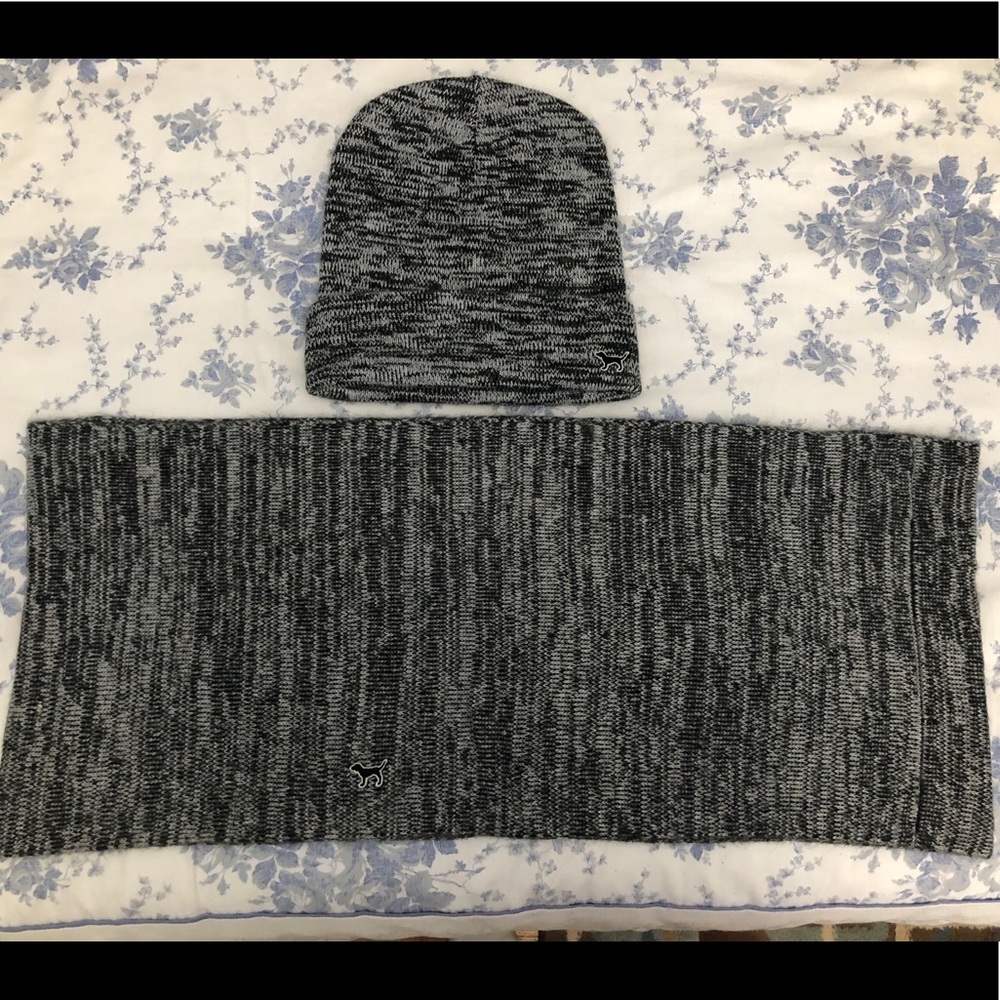 Victoria Secret Beanie and Matching Infinity Scarf
